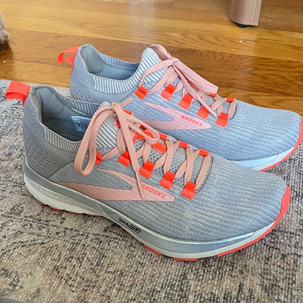 Brooks Running Shoes in Gray and Coral